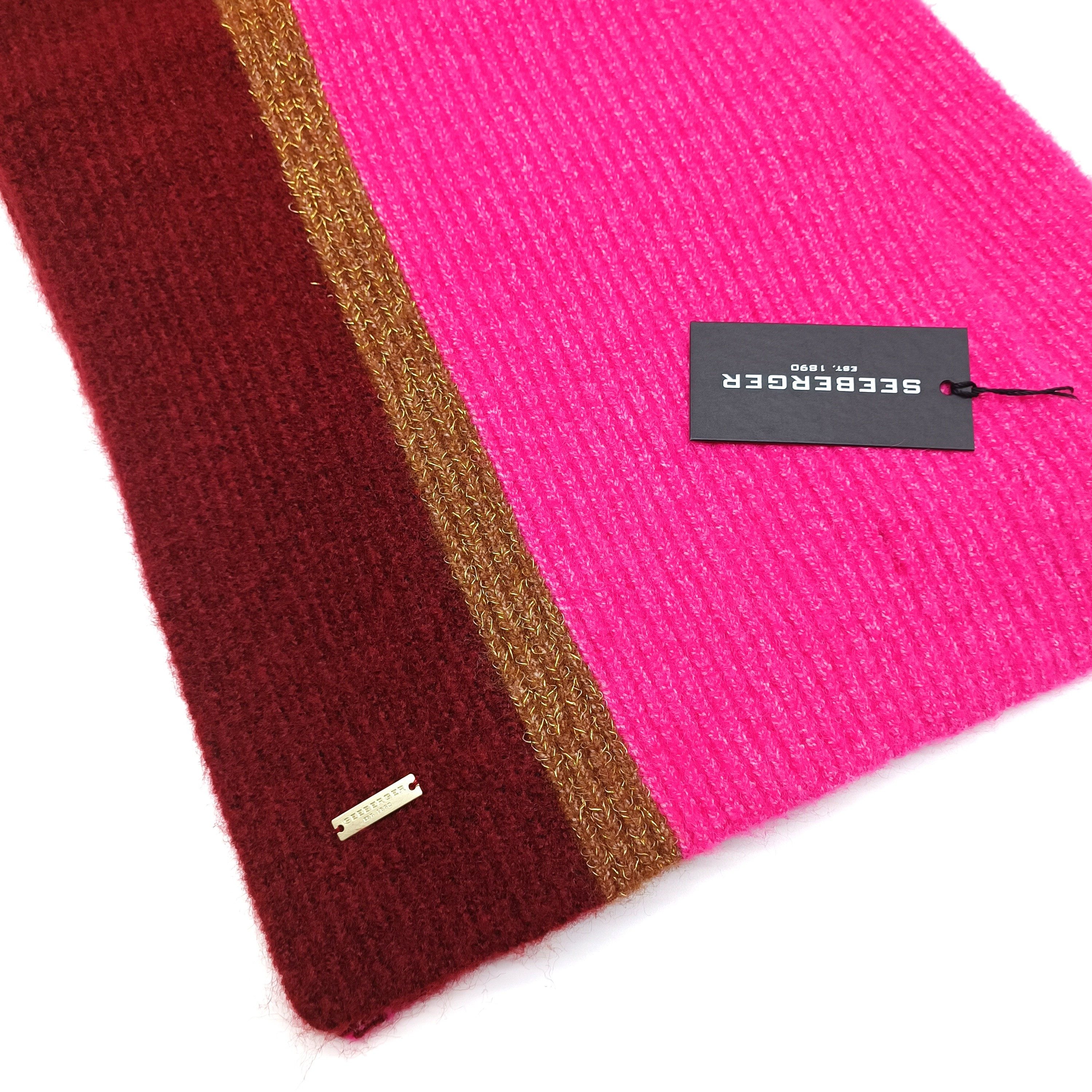 Seeberger Modeschal Strick-Schal muskat/rose