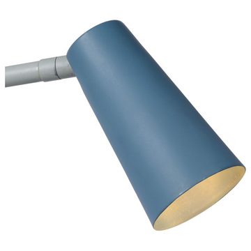 click-licht Tischleuchte Klemmleuchte Driss in Blau und Grau GU10, Beweglich: Ja, Leuchtmittel enthalten: Nein, warmweiss, Tischleuchte, Nachttischlampe, Tischlampe