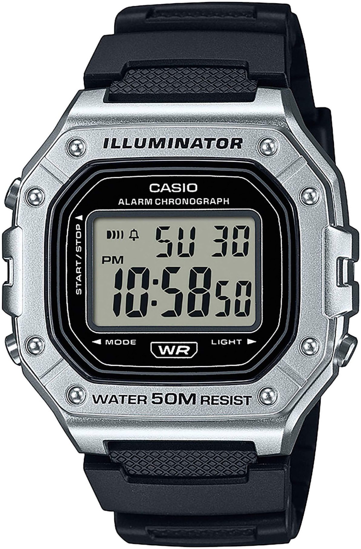 CASIO TIMELESS COLLECTION Chronograph W-218H-1AVEF, Quarzuhr, günstig online kaufen