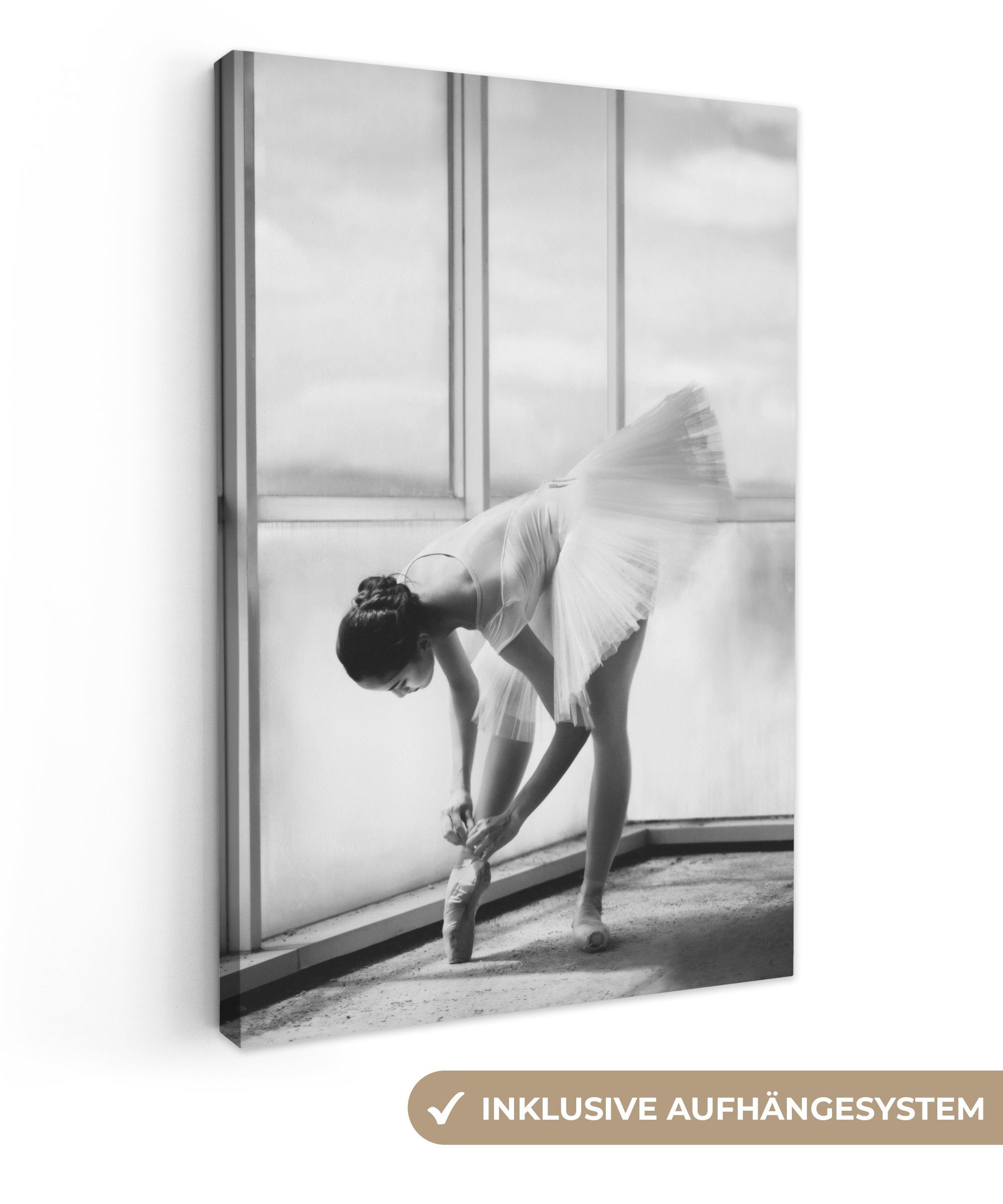 OneMillionCanvasses® Leinwandbild Frau - Ballett - günstig online kaufen