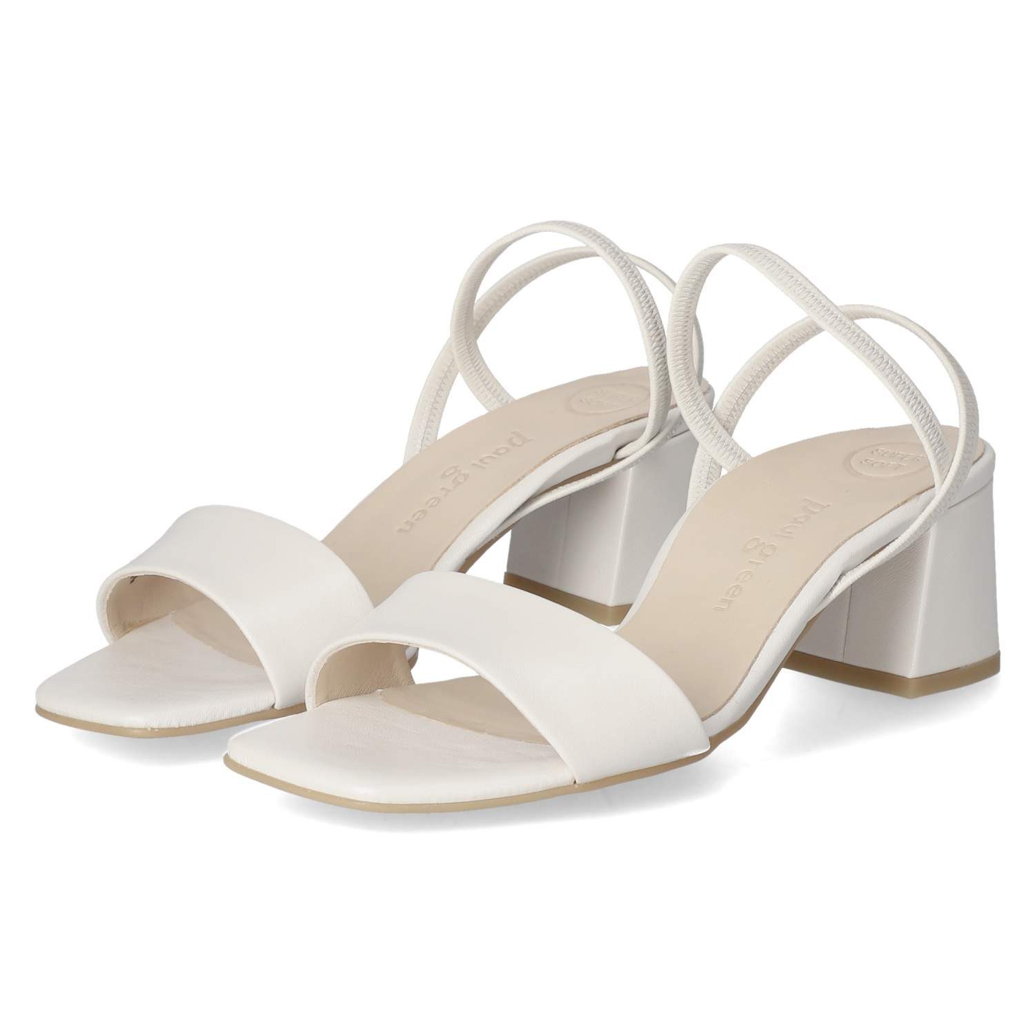 Paul Green Paul Green 6183-049 Damen Glattleder weiss Sandalette