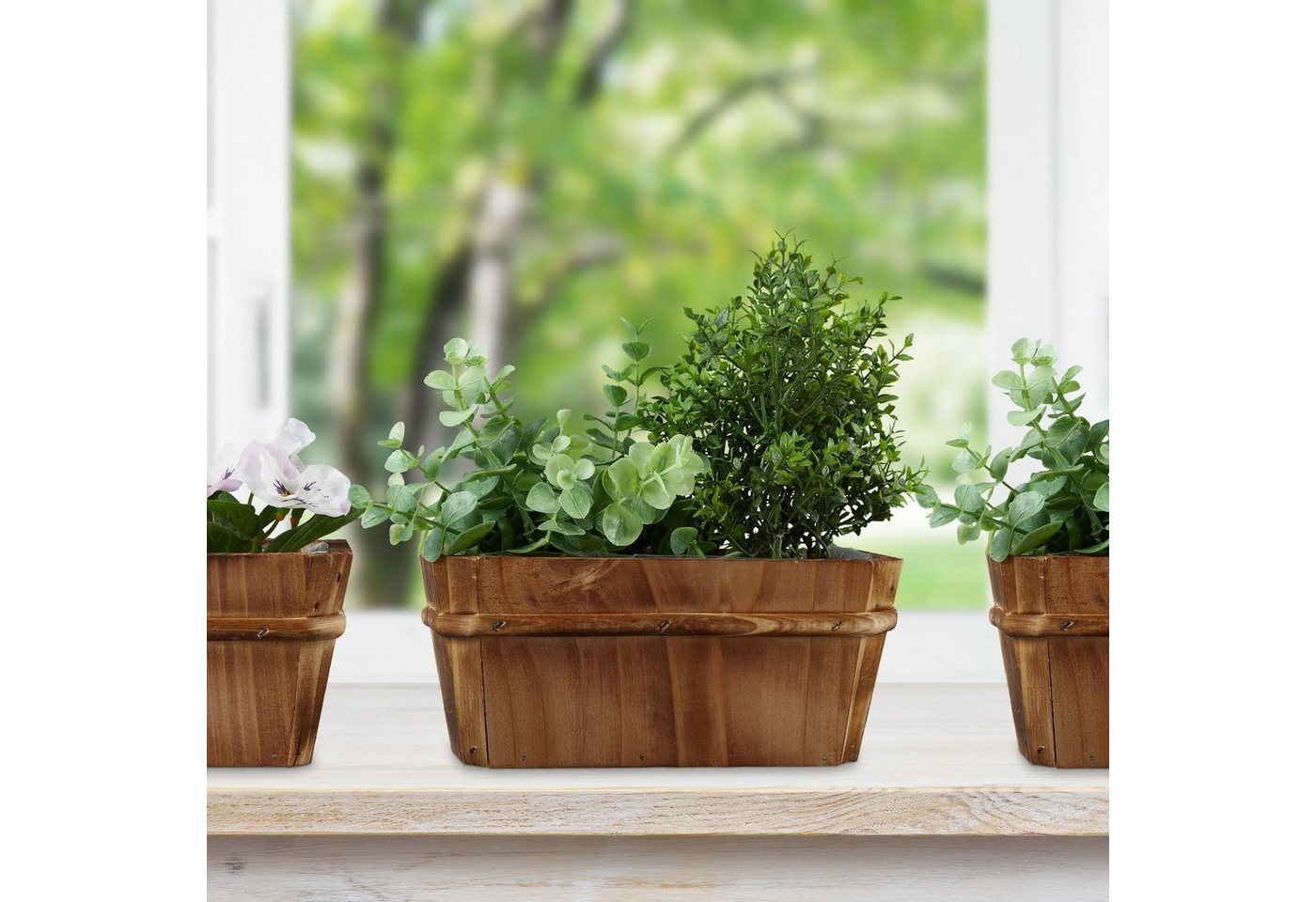 Thumbnail - relaxdays Blumenkasten Kleiner Blumenkasten 3er Set