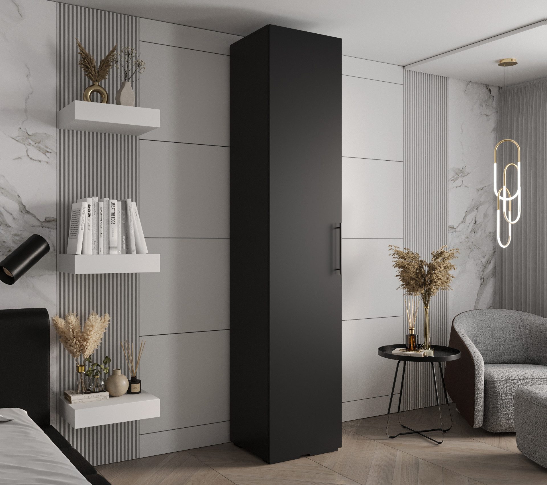 ABIKS MÖBEL Drehtürenschrank INOVA 3 Schlafzimmerschrank mit Kleiderstange günstig online kaufen