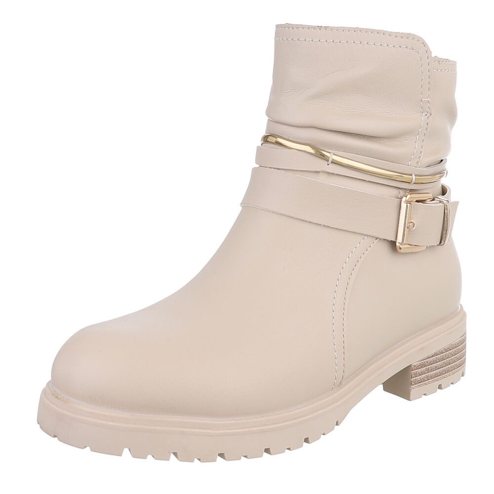 Ital-Design Damen Stiefel mit goldenen Details günstig online kaufen