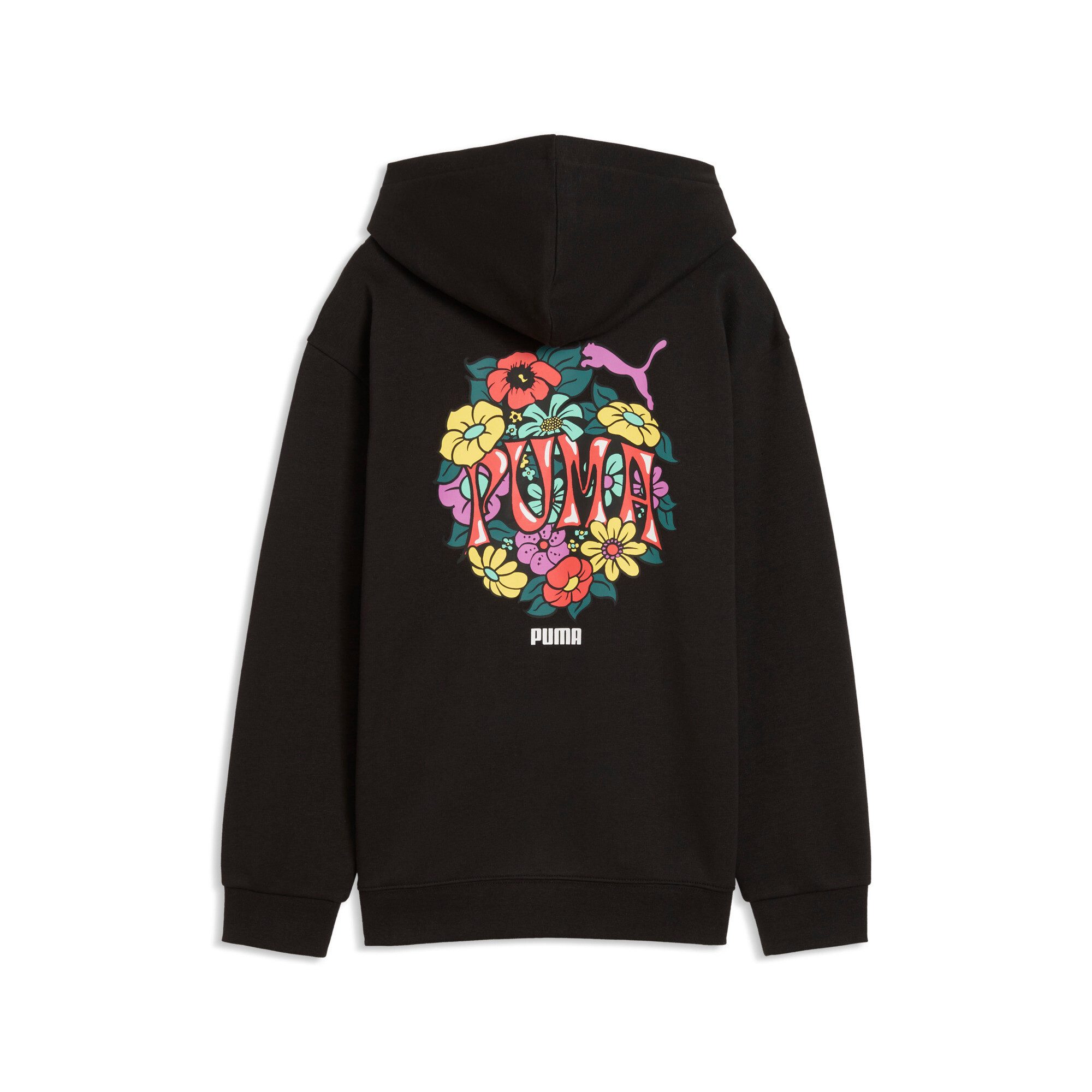 PUMA Kapuzensweatshirt MID90S RELAXED GRAPHIC HOODIE TR G für Jugendliche, sportlicher Stil, mit Logodruck, mit Kängurutasche – Bild 3 von 3