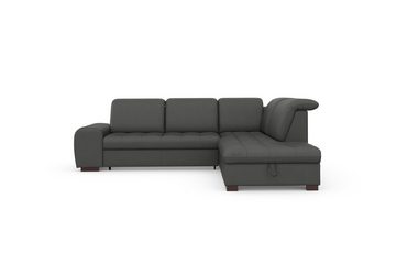 sit&more Ecksofa Luxor L-Form, wahlweise mit Bettfunktion, Stauraum und Kopfteilverstellung