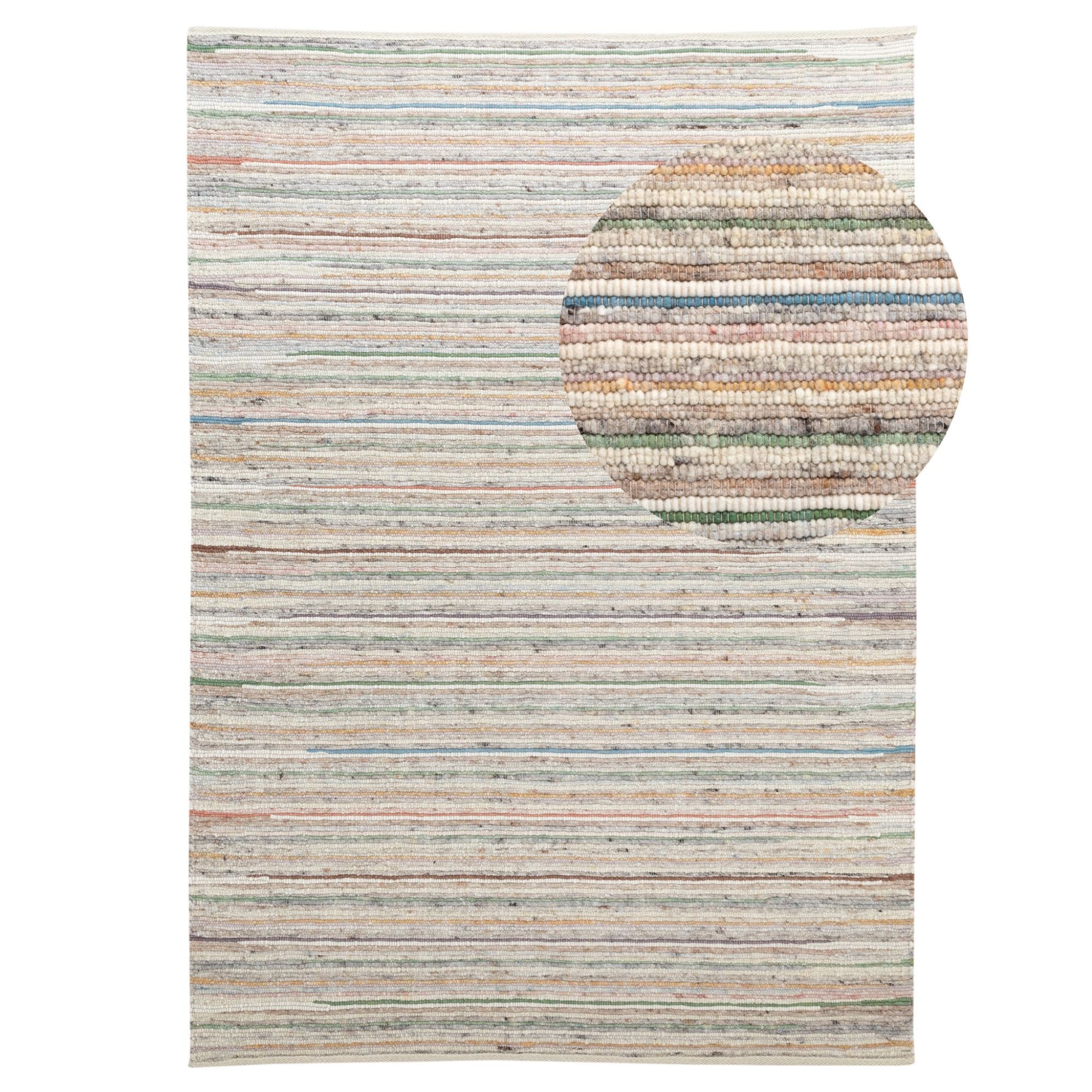 Steffensmeier Wollteppich Biri Mit Fusselstopp, Rechteckig günstig online kaufen