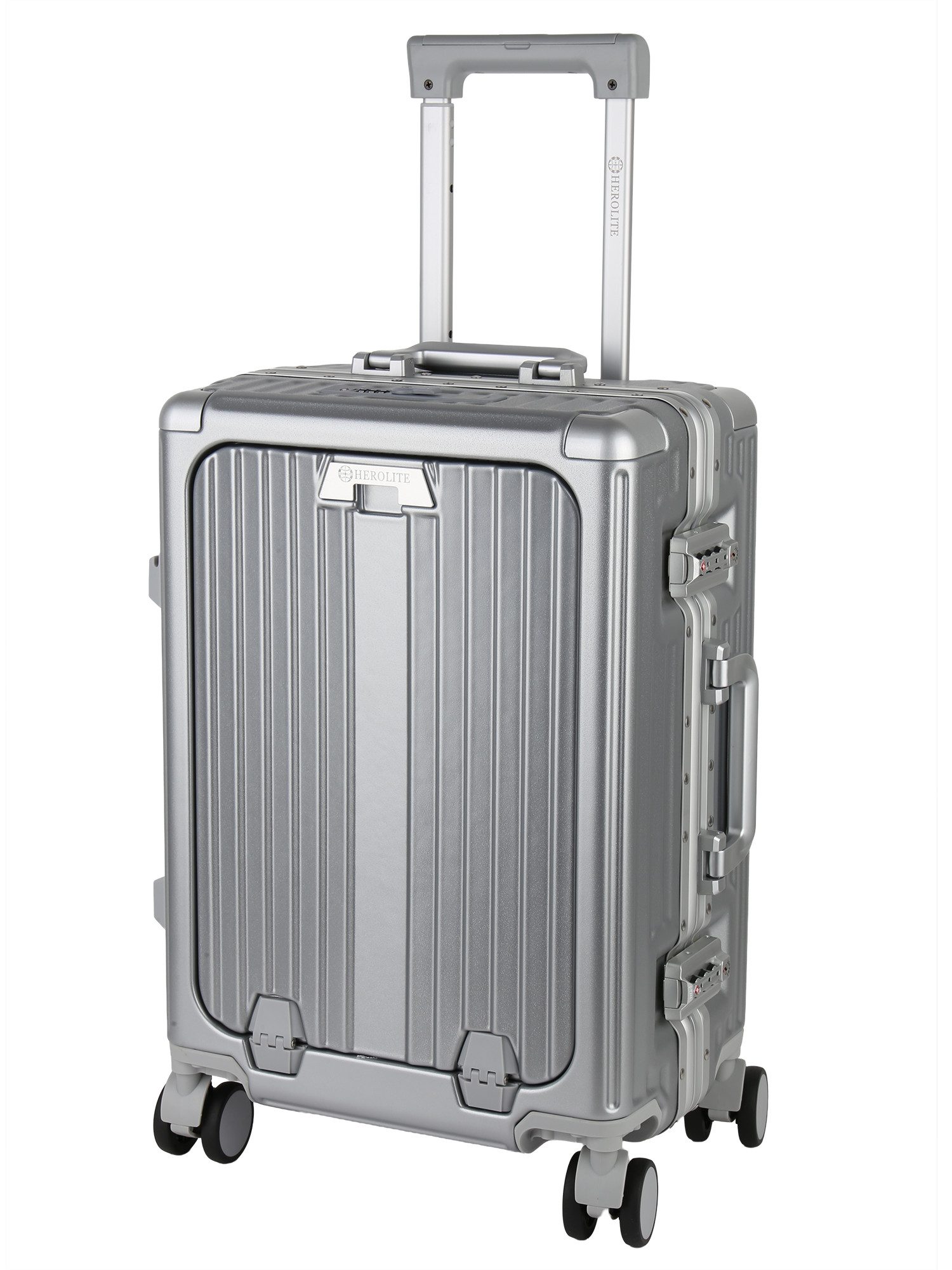 VAN HILL Hartschalen-Trolley 842209, 4 Rollen, Herolite Hartschalen-Trolley mit TSA-Schloss & 4 Doppelrollen