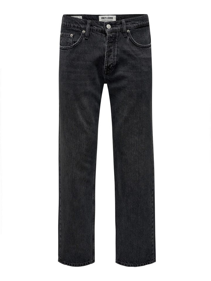 ONLY & SONS 5-Pocket-Jeans ONSEDGE STRAIGHT BLACK 6985 TAI DNM
