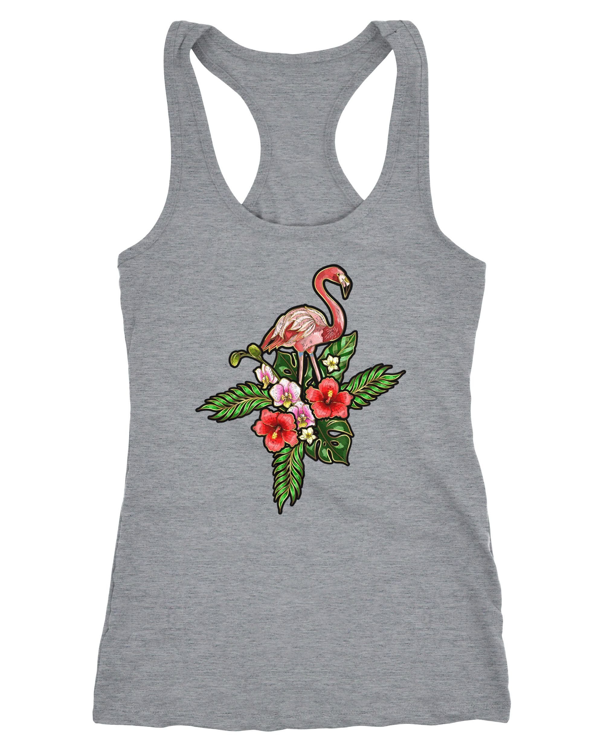 Neverless Tanktop Damen Tank-Top Flamingo Tropical günstig online kaufen