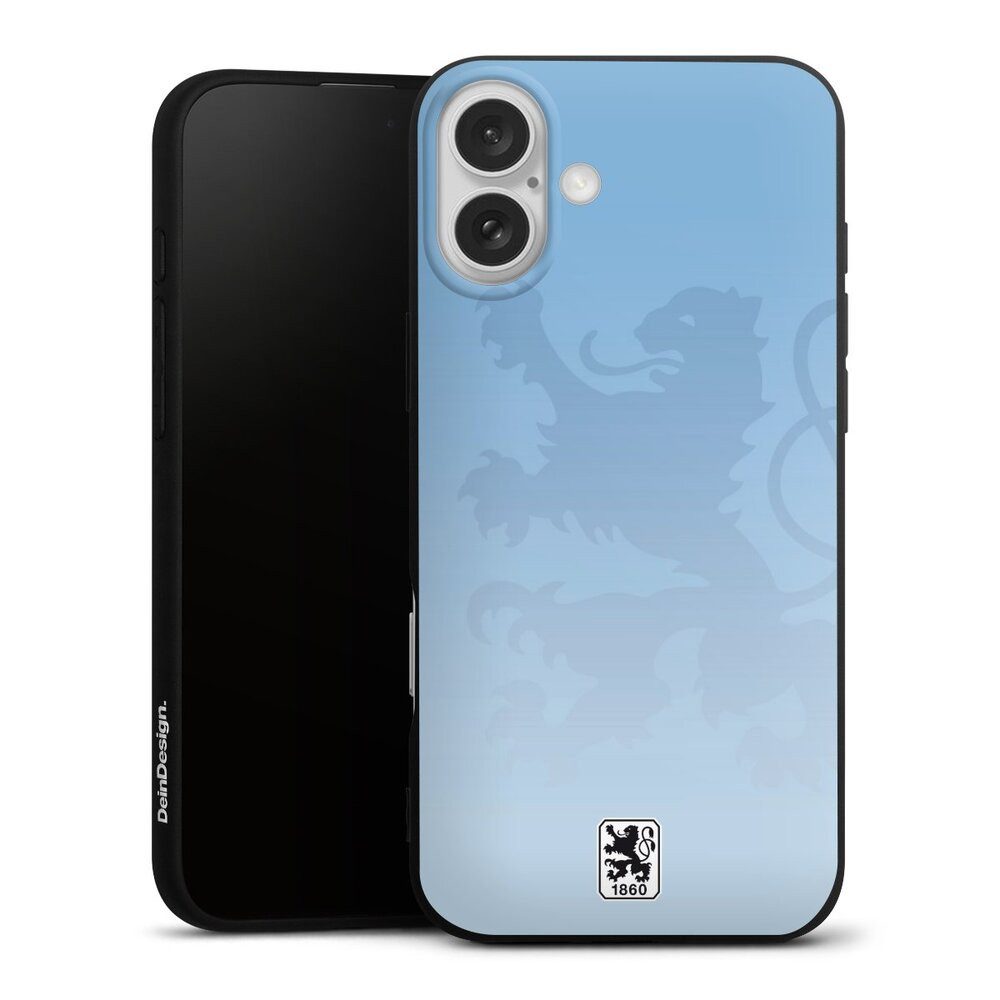 DeinDesign Handyhülle Offizielles Lizenzprodukt Logo TSV 1860 - Wappen klein, Apple iPhone 16 Plus Silikon Hülle Premium Case Handy Schutzhülle
