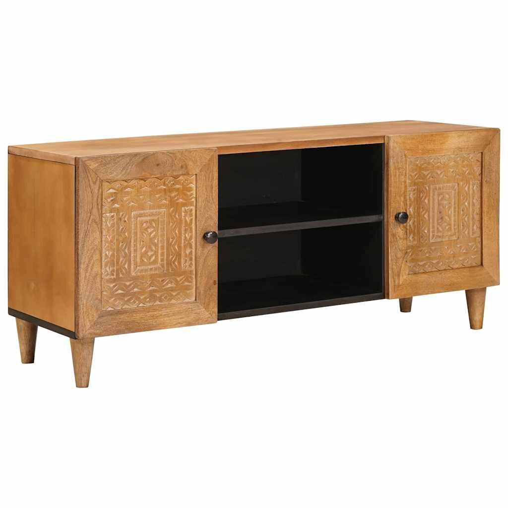 vidaXL TV-Schrank TV-Einheiten Hellbraun 105 x 33 x 46 cm Massivholz (1-St)