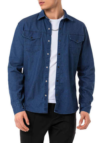 Blaue Jeanshemden für Herren online kaufen | OTTO