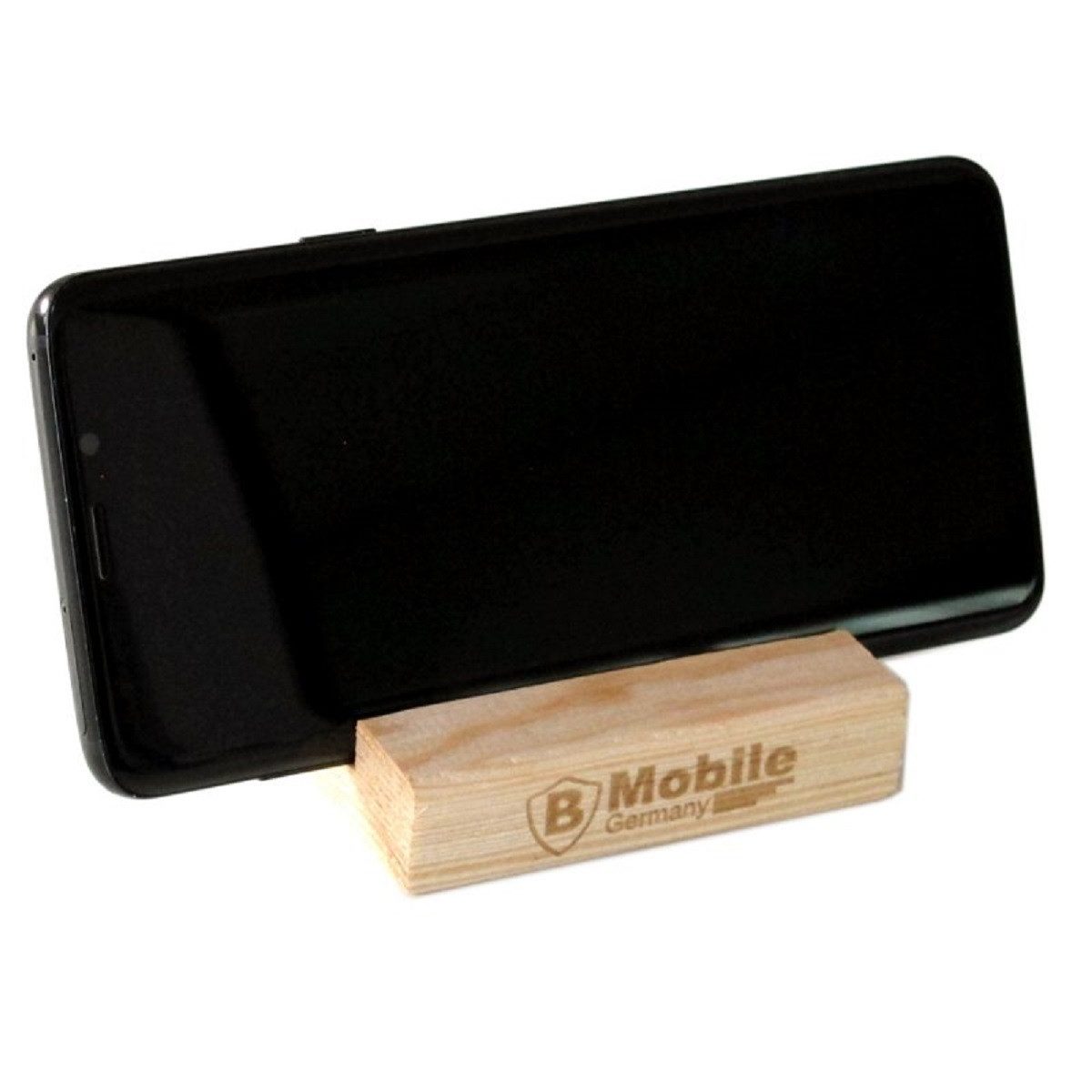 B-Home Handy-Halterung Smartphone-Ständer aus Holz – Universelle Halterung für Handy – Bild 4 von 4