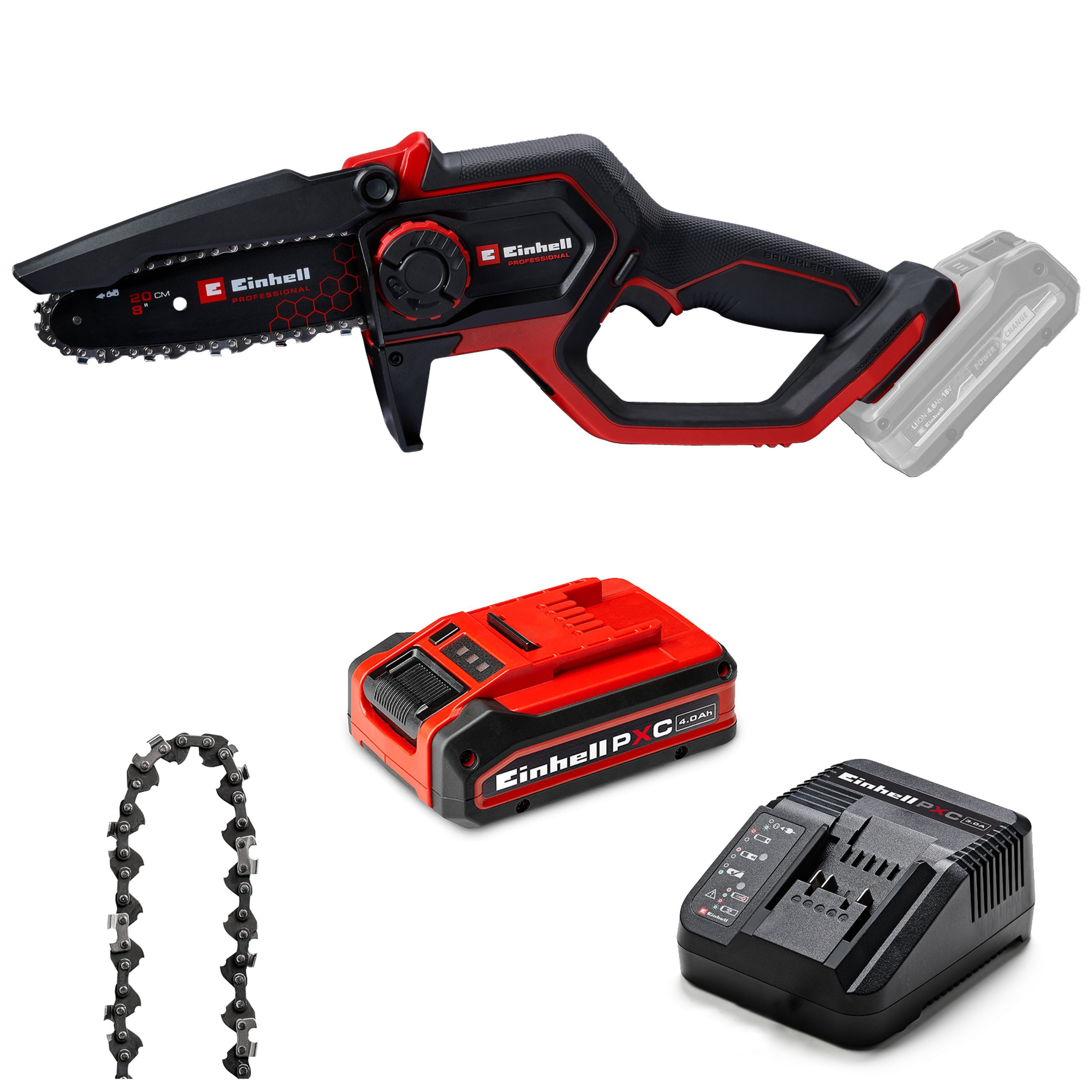 Einhell Akku-Kettensäge GP-PS 18/20 Li BL Kit