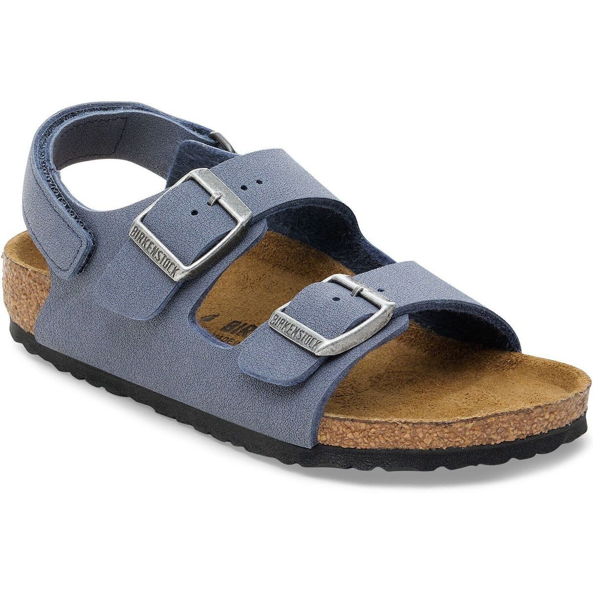 Birkenstock Milano AS Kids Birko-florbc Navy Outdoorsandale Hochwertige Kindersandale mit anatomischem Fußbett für maximalen Halt