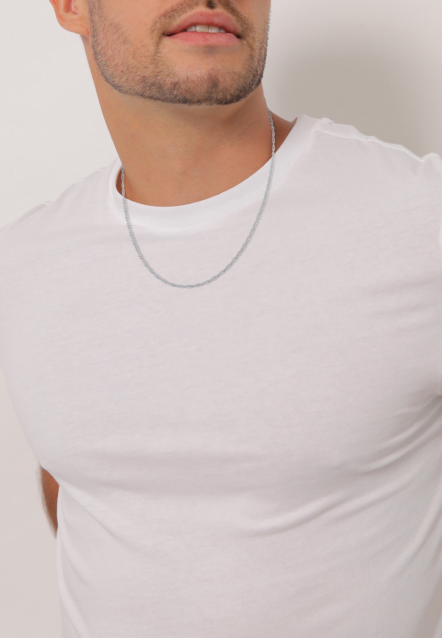 Kuzzoi Silberkette Basic Gedrehte Gliederkette 925 Silber