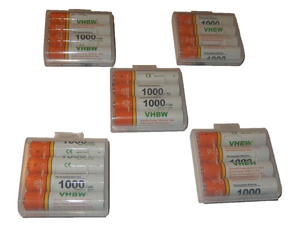 vhbw kompatibel mit Panasonic KX-TGQ400, KX-TGK320, KX-TGQ200, KX-TGQ500 Akku NiMH 1000 mAh (1,2 V)