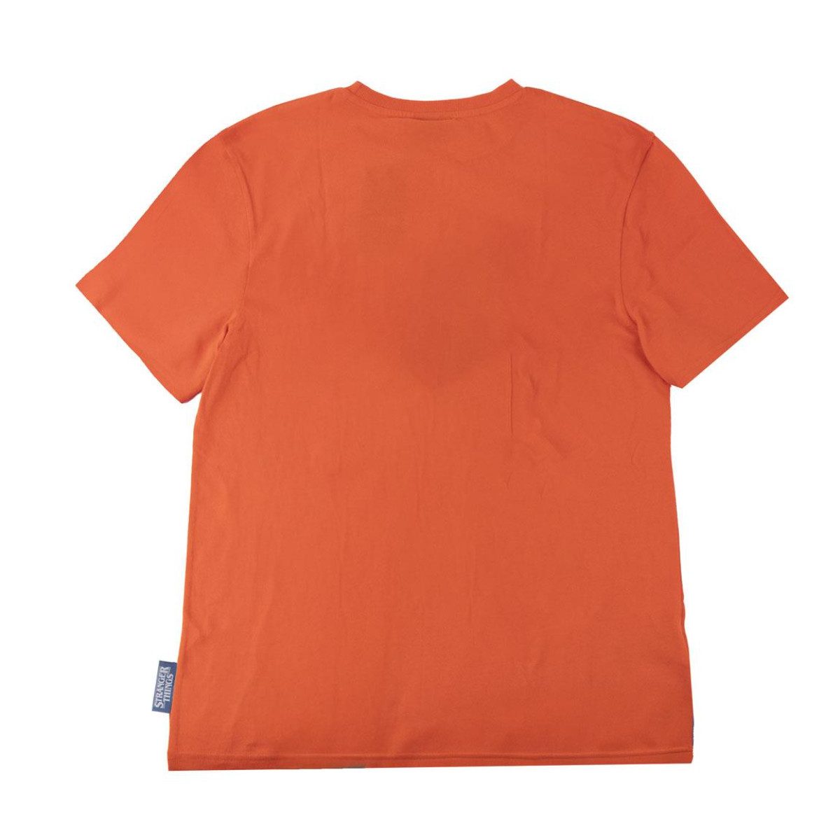 Stranger things T-Shirt Kurzarmshirt Orange 100% Baumwolle