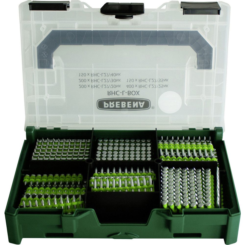 Prebena Handtacker Prebena RHC-L-BOX Beton-Stahlstifte Produktabmessung, Länge 20 mm, 25