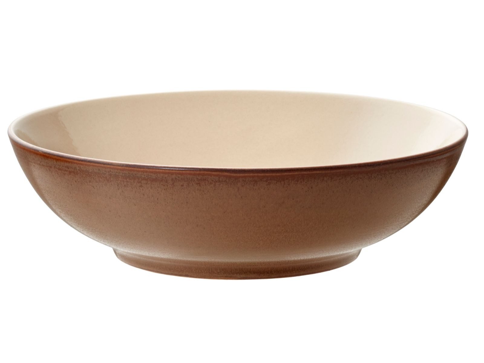 Bitz Salatschüssel Salatbowl Wood/Sand 24 cm, Steinzeug, (Salatbowls), Salatschüssel Wood 24 cm Wood/Sand Steinzeug