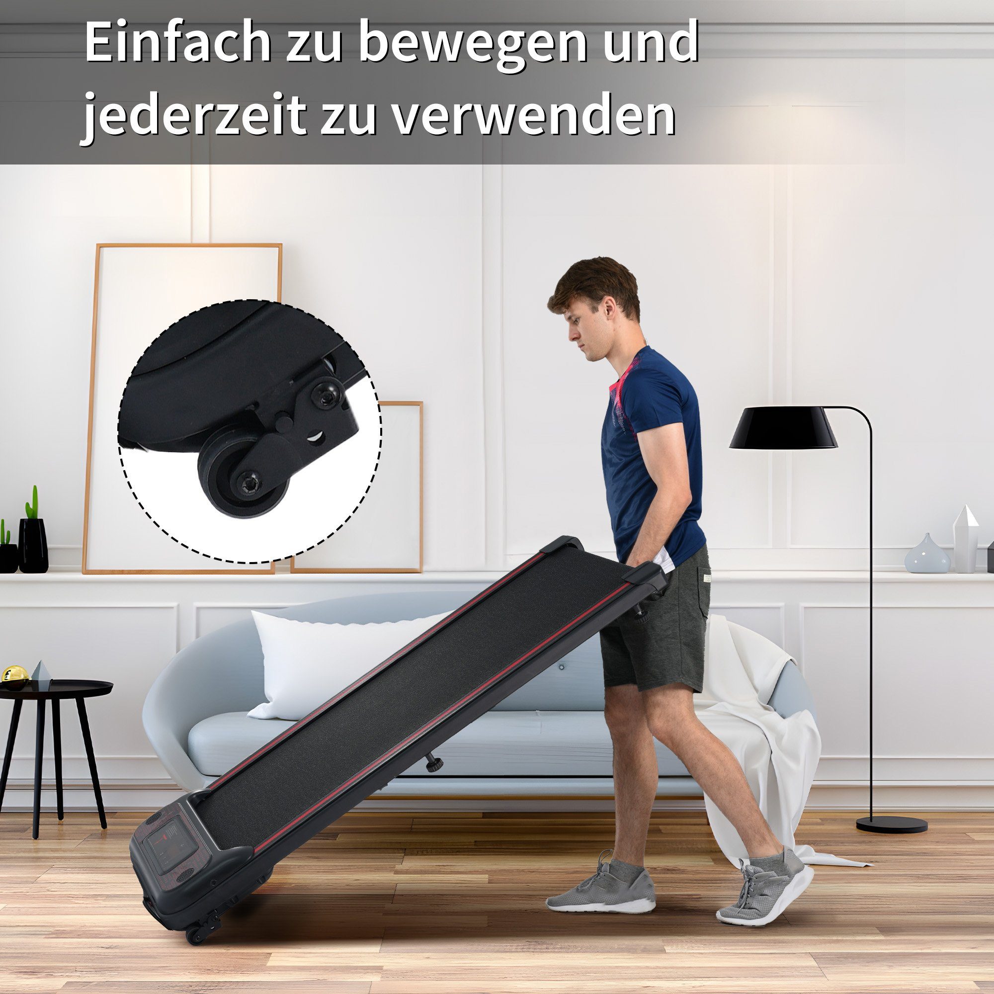 Laufband Smart Flachbett-Laufband, GLIESE mit Home Armband-Controller