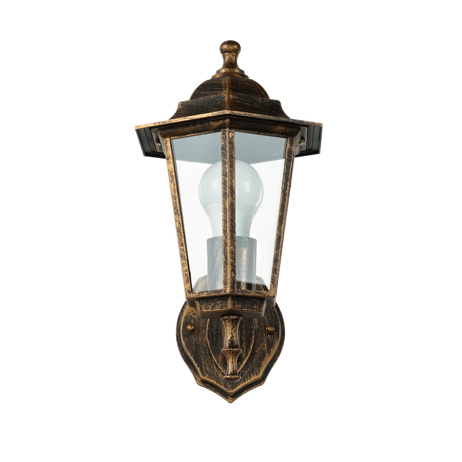 Kupfer Wandlampe Leuchtmittel, PARIS, Außen Nostalgische antik ohne Licht-Erlebnisse Außen-Wandleuchte Leuchte Outdoor