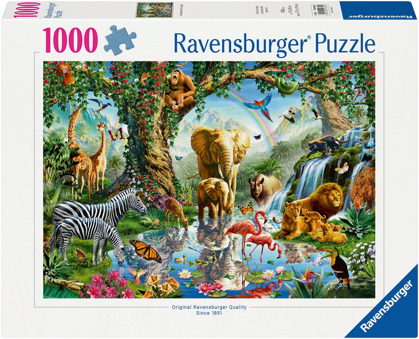 Ravensburger Puzzle Abenteuer im Dschungel, 1000 Puzzleteile, Made in Germa günstig online kaufen