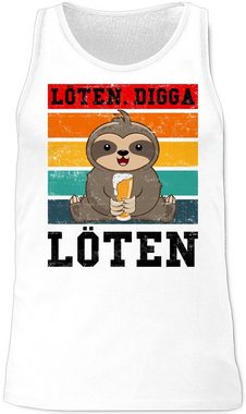 Shirtracer Tanktop Löten Digga Löten Vintage Party & Alkohol Herren