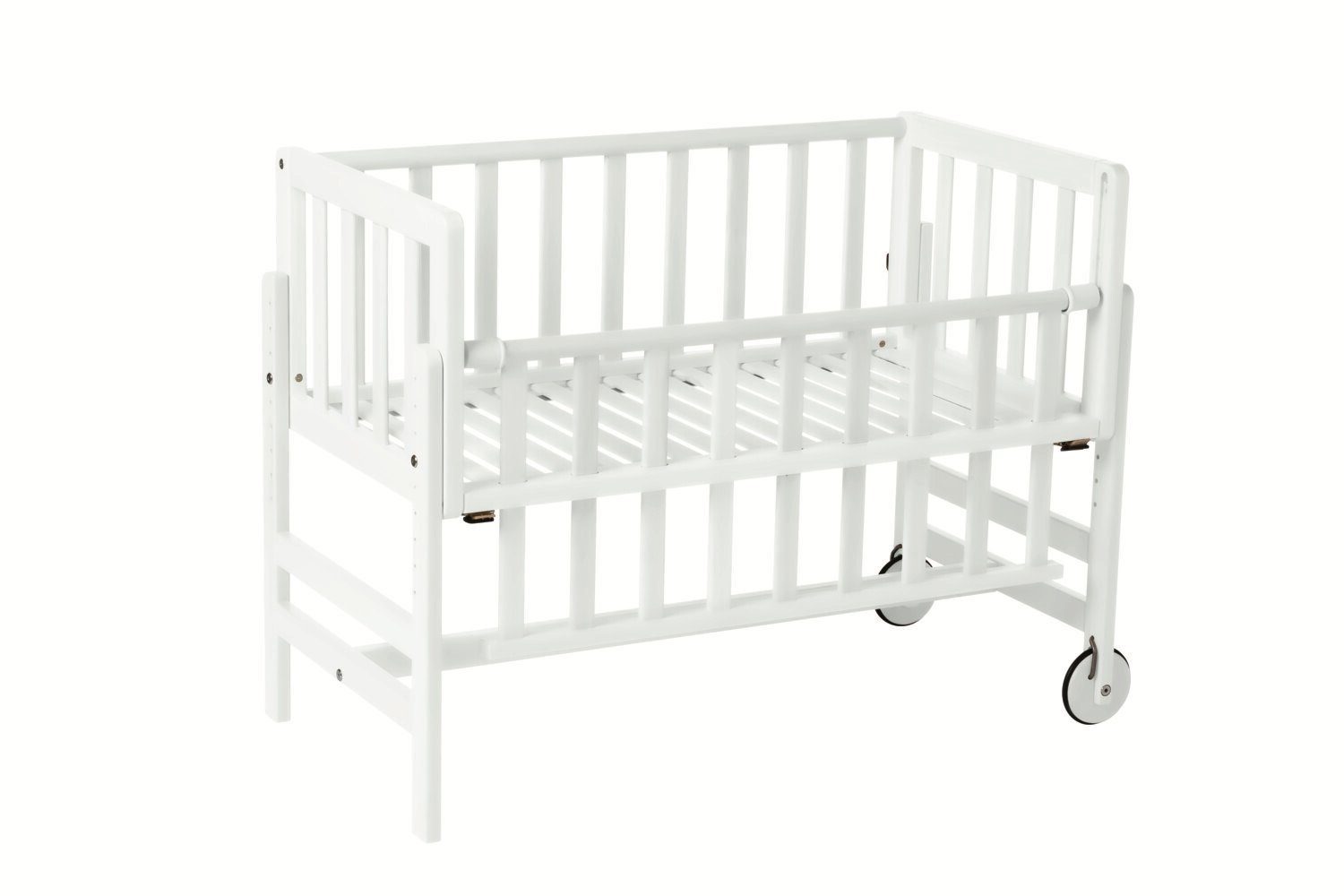 Geuther Beistellbett Betty - 9-Fach Höhenverstellbar, stabil & ideal für Neugeborene