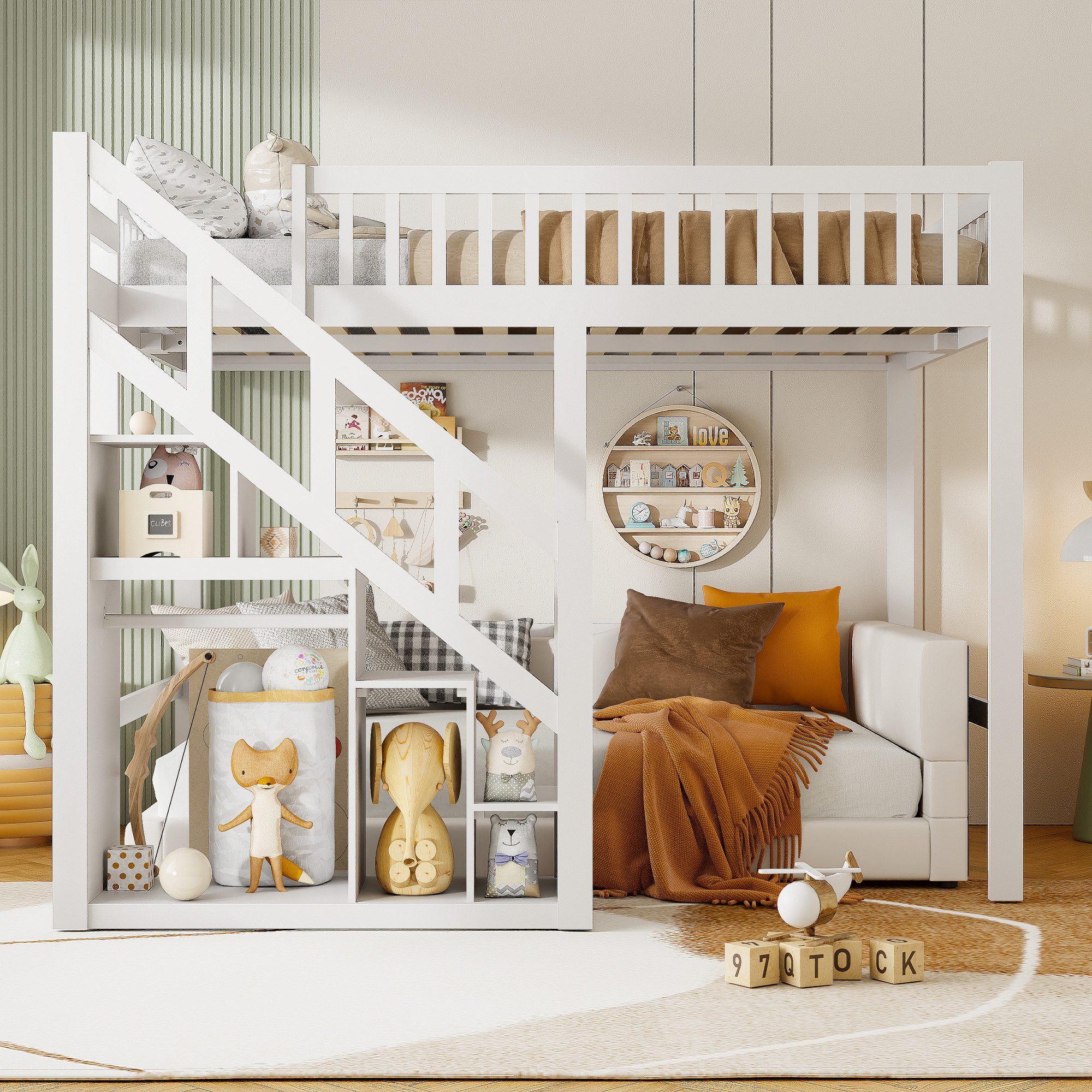 Furnishings Home Etagenbett Kinderbett Hochbett Stauraumbett günstig online kaufen