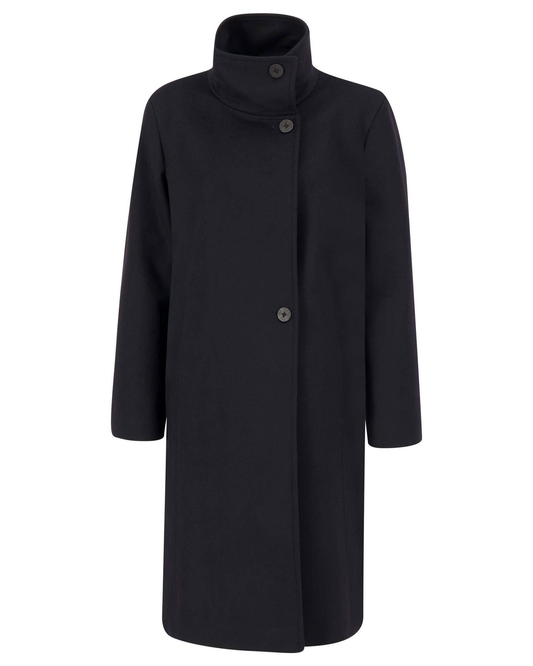 HUGO Wollmantel Damen Mantel MORINNA mit Wolle schwarz (15)