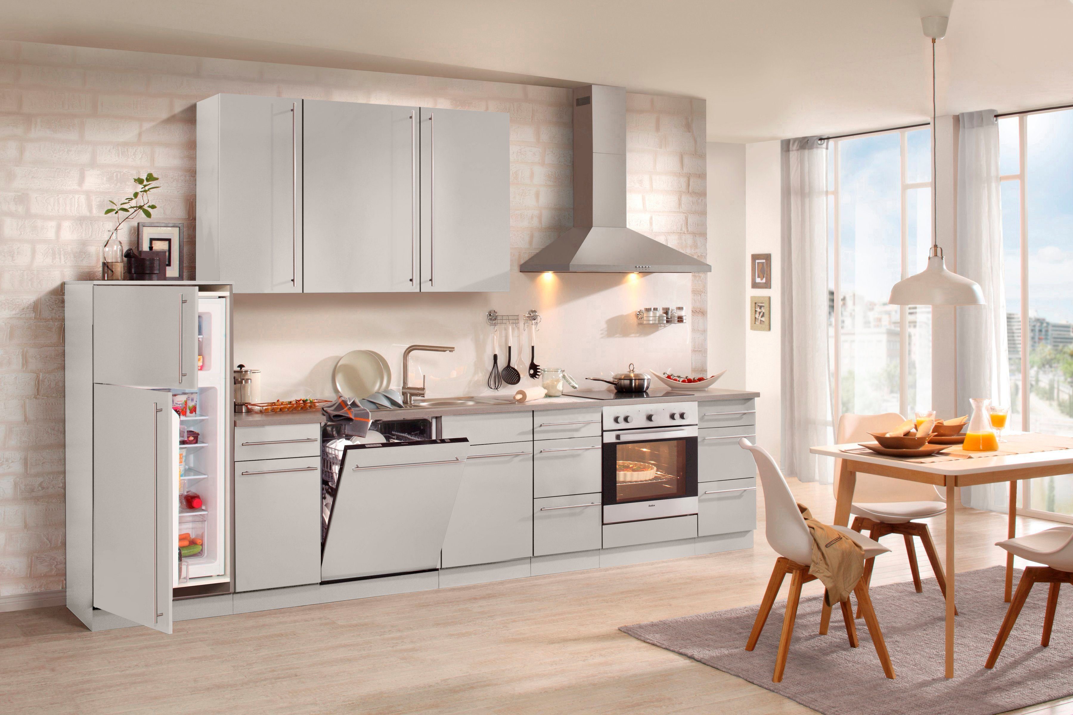 wiho Küchen Spülenschrank Chicago 110 cm breit, inkl. Tür/Sockel für Geschirrspüler – Bild 2 von 5