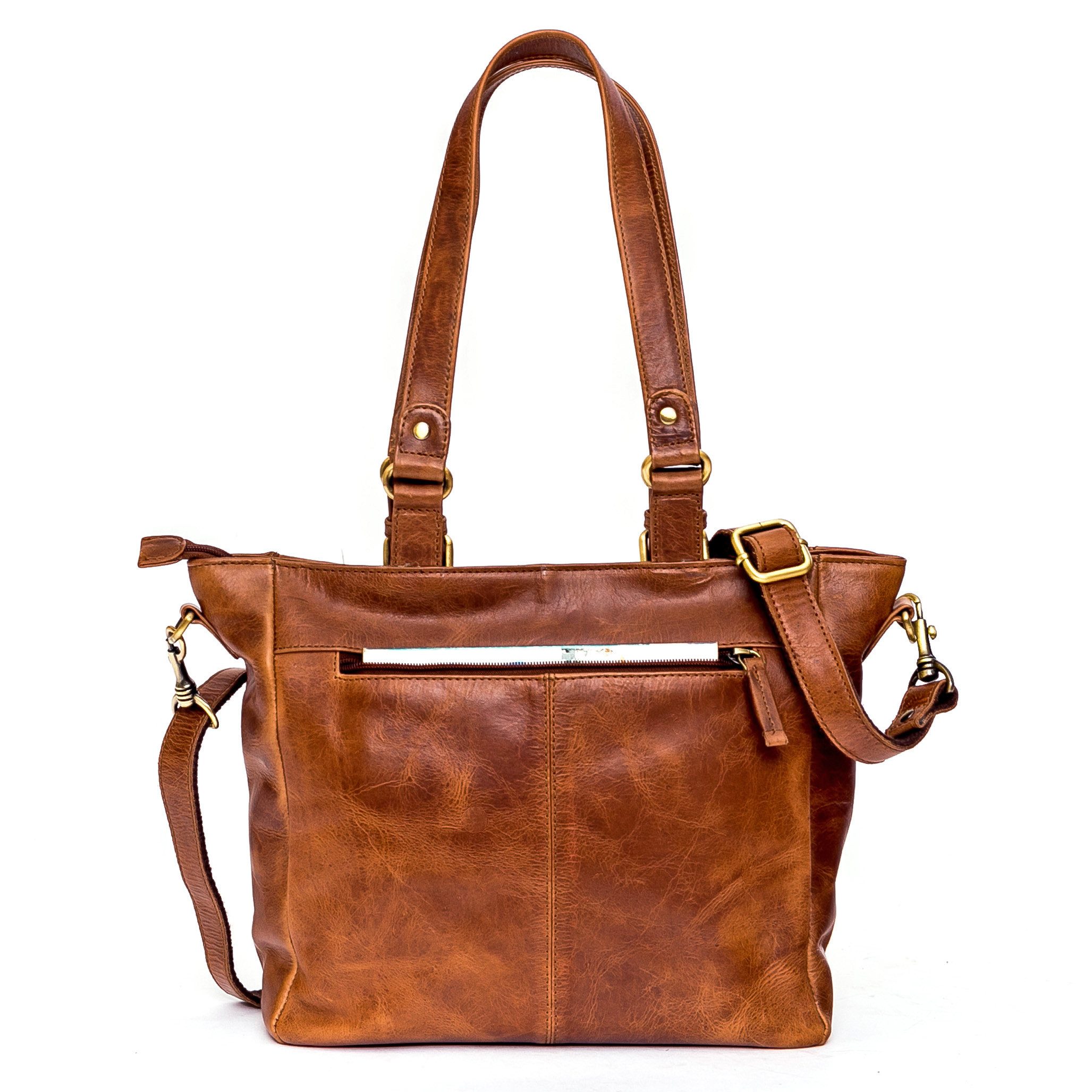 ALMADIH Schultertasche Leder Damen KYLA Ledertasche Handtasche Henkeltasche