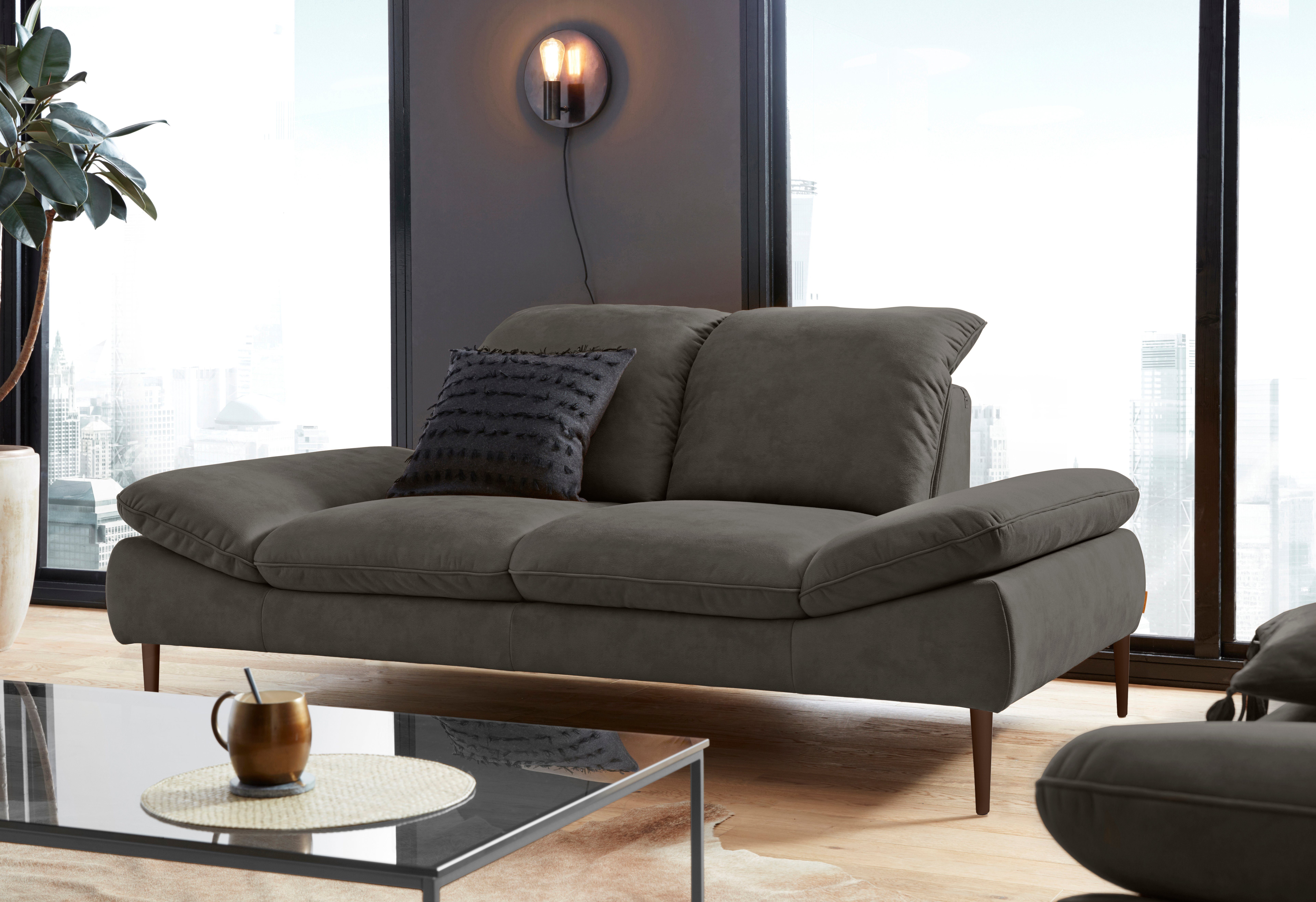 W.SCHILLIG 2-Sitzer enjoy&MORE, Sitztiefenverstellung, Füße bronze pulverbeschichtet, Breite 202 cm