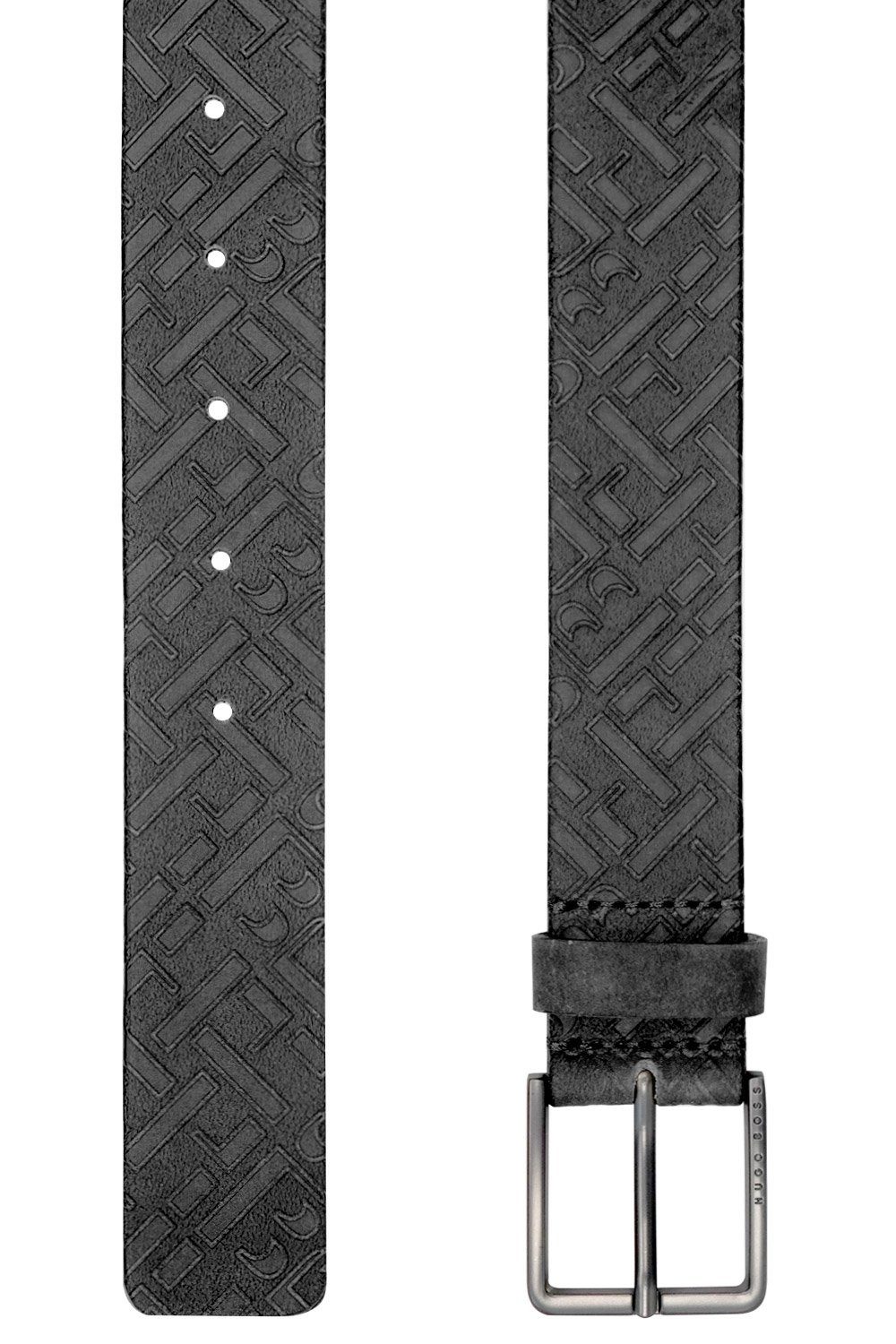 BOSS Ledergürtel Herren Leder-Schwarz Ther