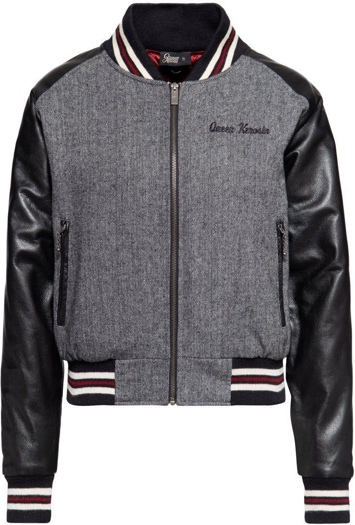 King Kerosin Motorradjacke Queen Kerosin Baseball College Damen Jacke