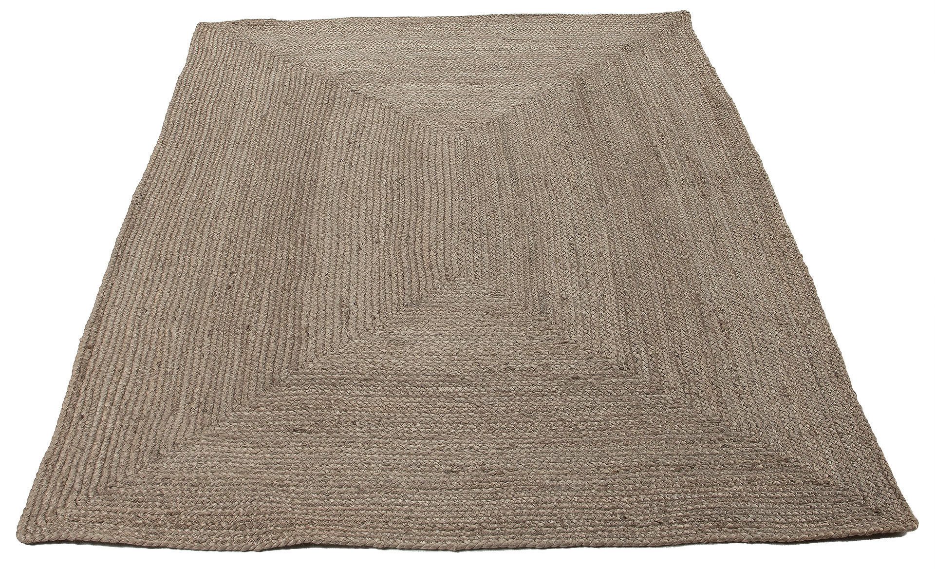 Teppich Nele Juteteppich Naturfaser, carpetfine, rechteckig, Höhe: 6 mm, geflochtener Wendeteppich aus 100% Jute, quadratisch und als Läufer