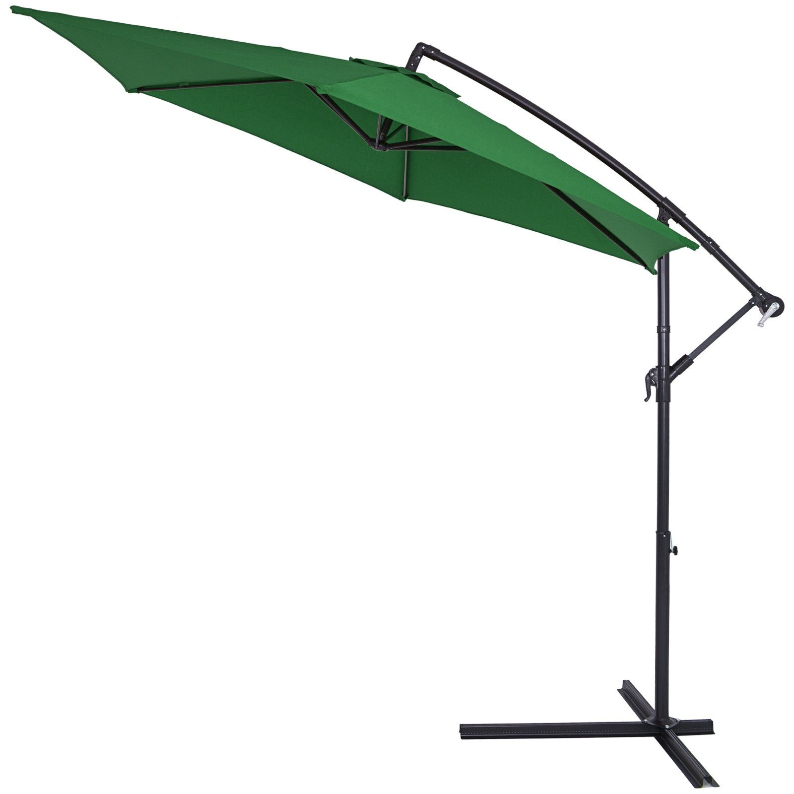 Kingsleeve Sonnenschirm, 300 cm Individuell Neigbar Kippbar Wasserabweisend  Windöffnung für stabilen Stand Ampelschirm Marktschirm Gartenschirm
