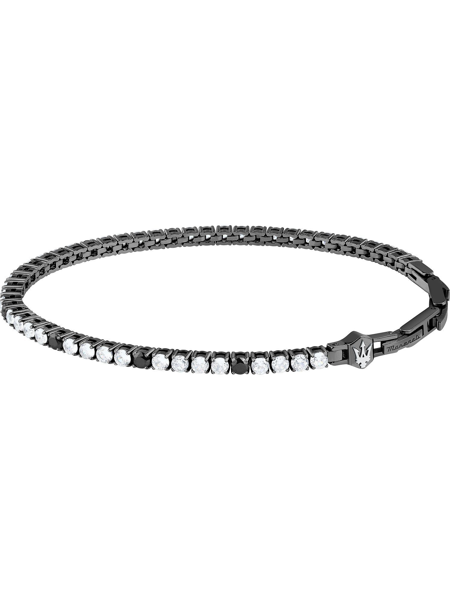 MASERATI Edelstahlarmband Maserati Herren-Armband Edelstahl Zirkonia