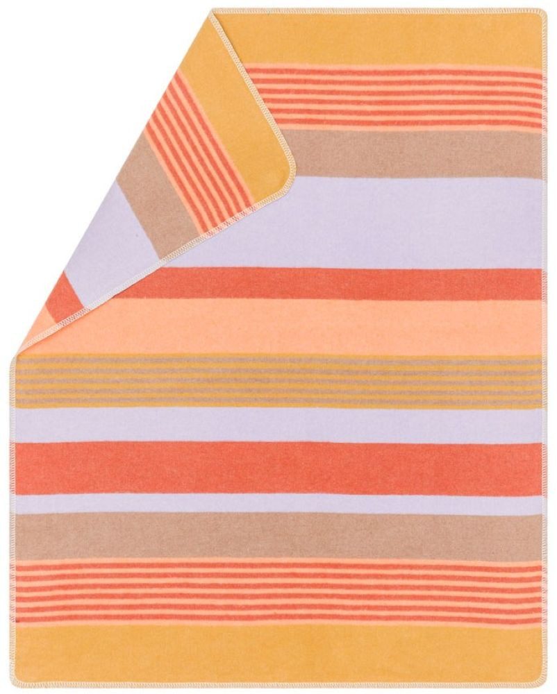 Babydecke Juwel 'Multicolor Streifen' 70 x 90 cm Gold, DAVID FUSSENEGGER