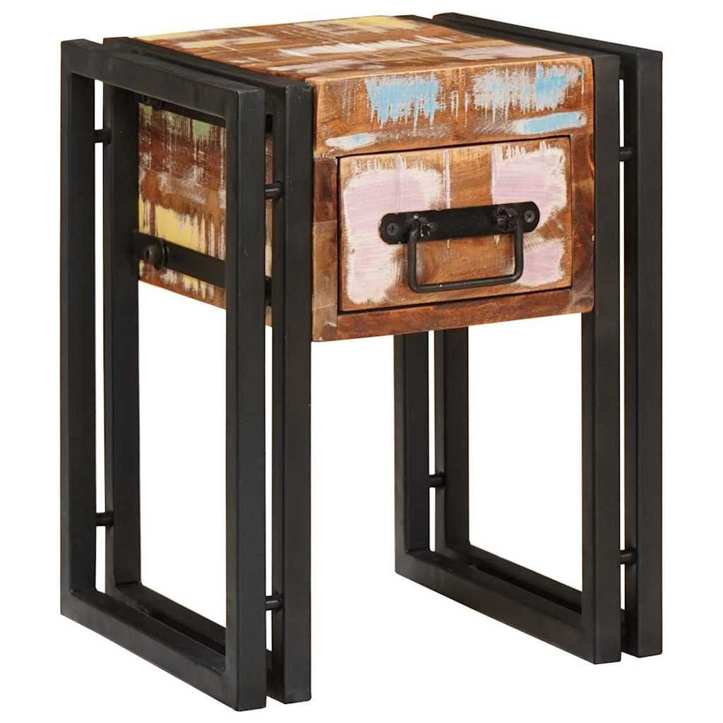 vidaXL Beistelltisch Beistelltisch 30 x 30 x 40 cm Massives upgecyceltes Holz (1-St)