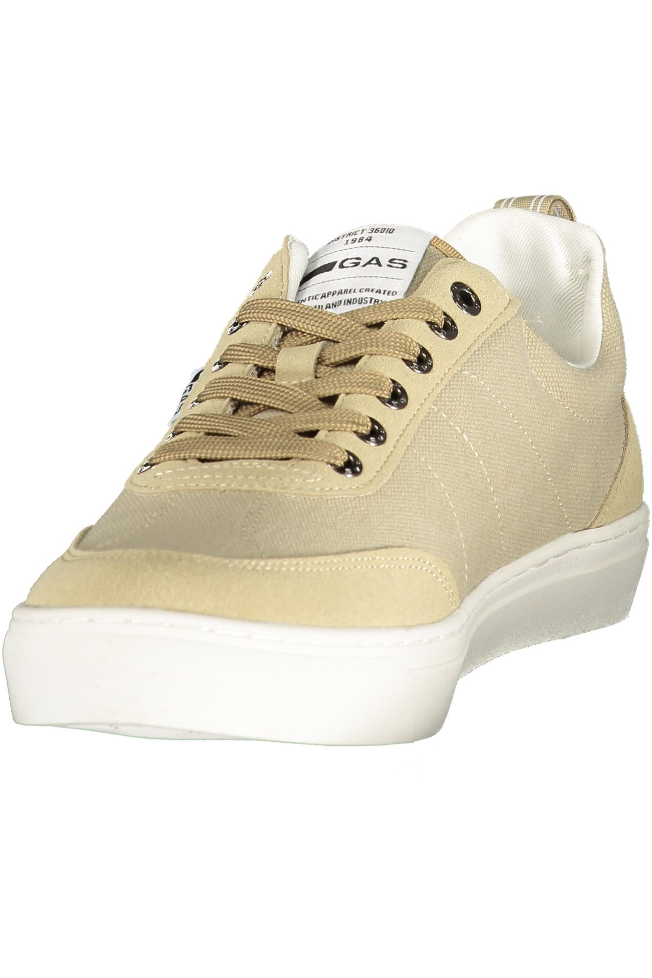 GAS Sneaker Bequemer Herrensportschuh Beige mit Kontrasten und