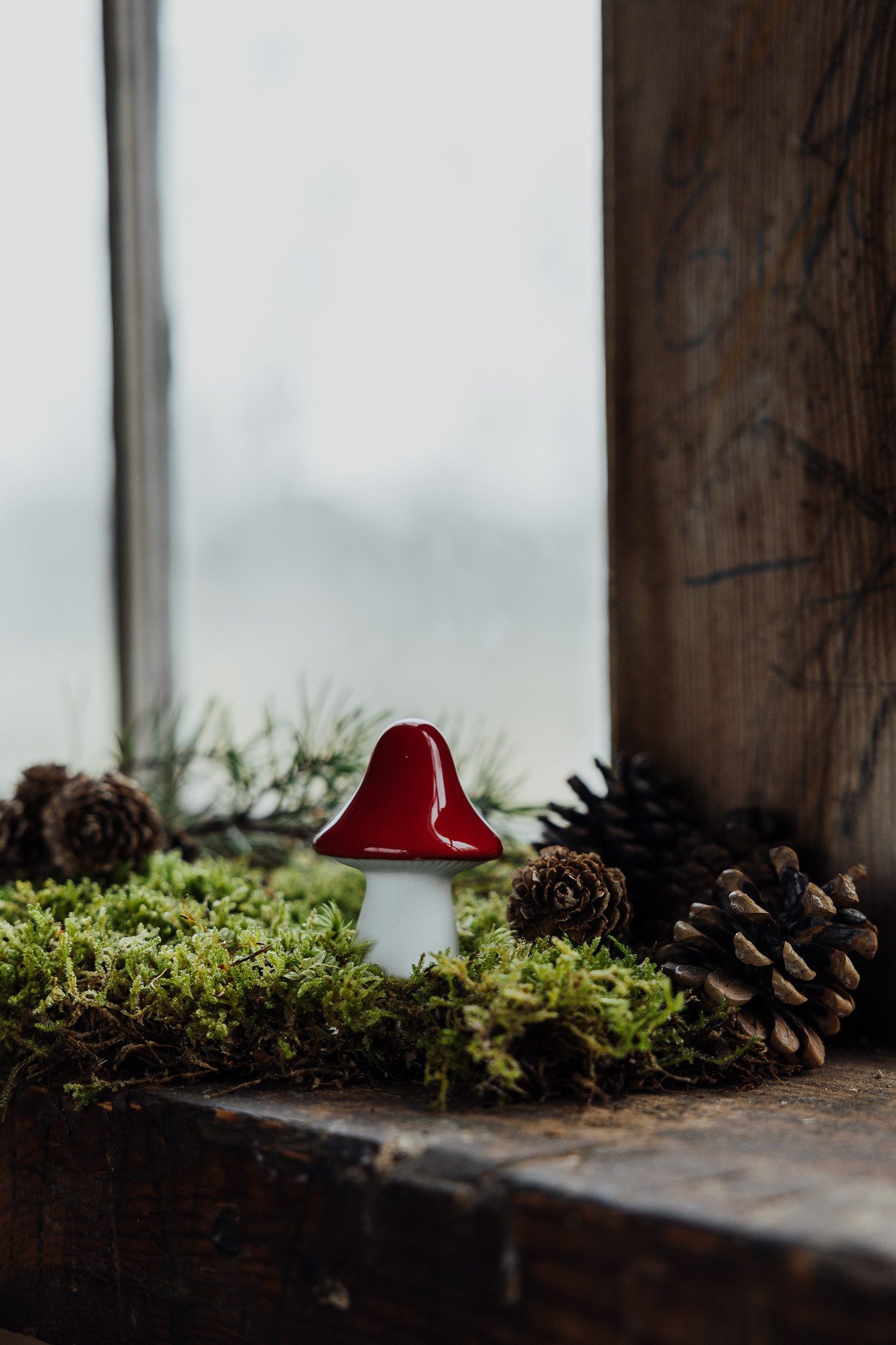 Storefactory Scandinavia Dekoobjekt Pilz aus Keramik, herbstliche Dekoration, Dekofigur aus Keramik