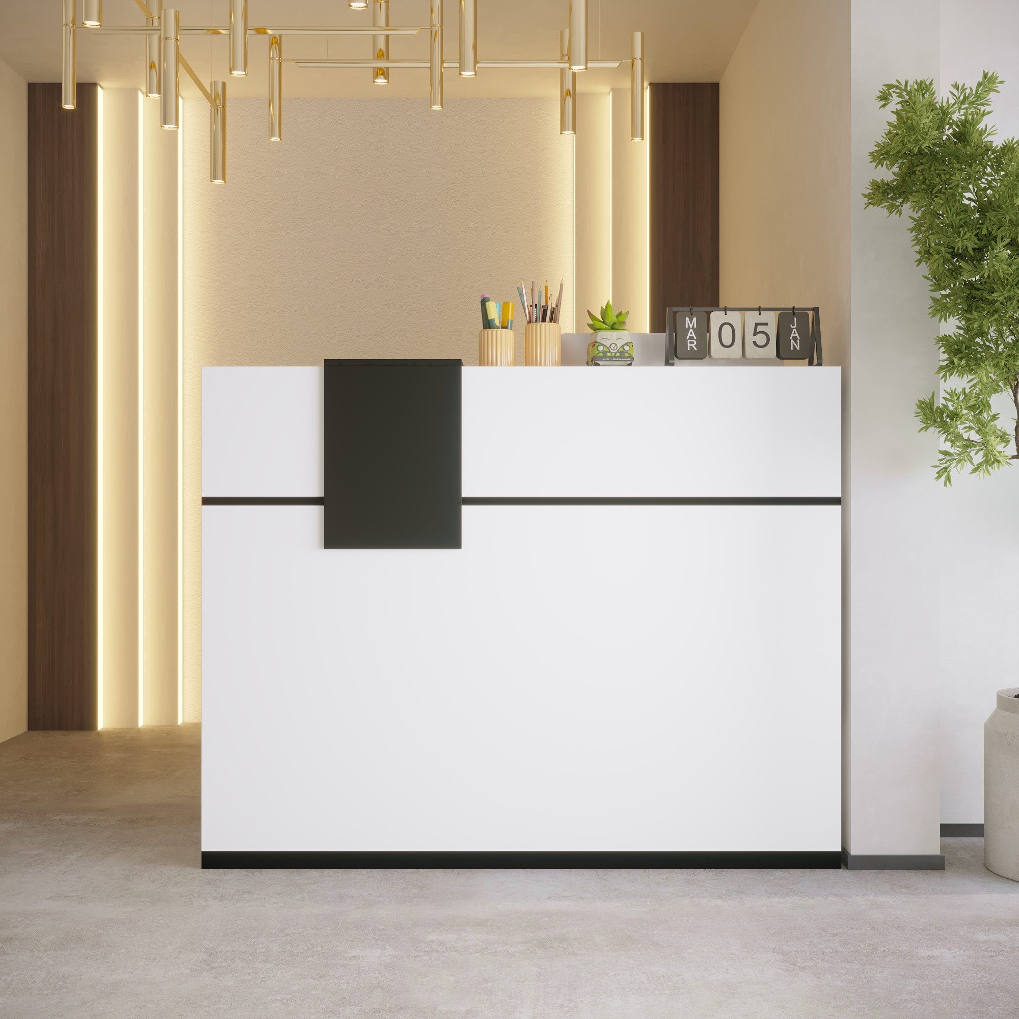 FUFU&GAGA Empfangstheke mit Schubladen