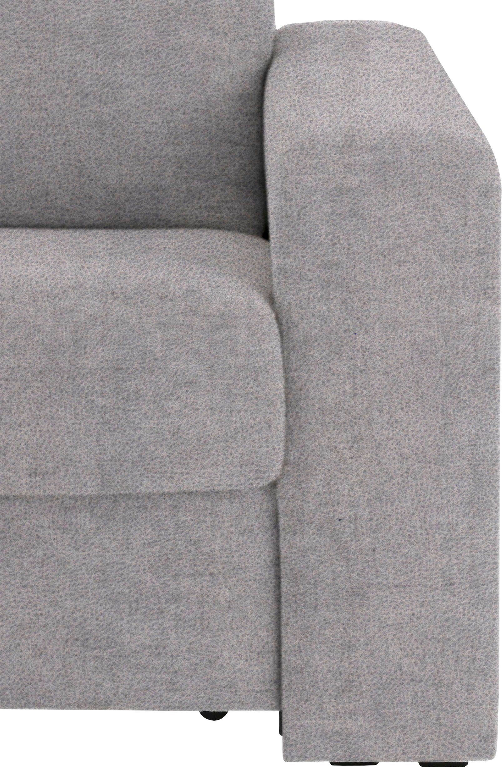 Home affaire Ecksofa Roma "M", mit cm 143x198 Dauerschlaffunktion, Unterfederung, Liegemaße ca