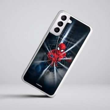 DeinDesign Handyhülle Marvel Kinofilm Spider-Man Webs In Action, Samsung Galaxy S21 5G Silikon Hülle Bumper Case Handy Schutzhülle