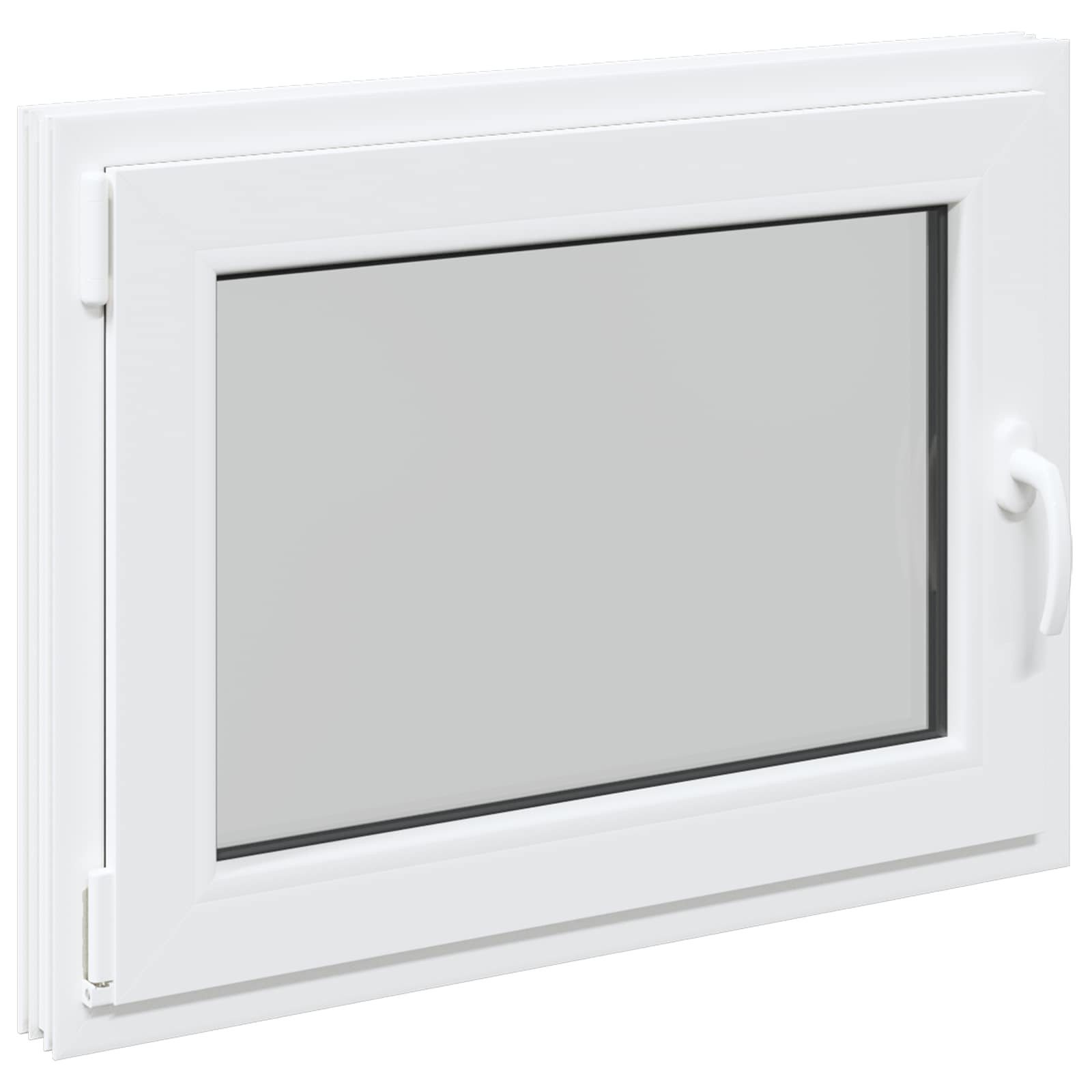 vidaXL Fenster Kipp- und Drehfenster für den Keller RISOR 80 x 50 cm, (1 St)