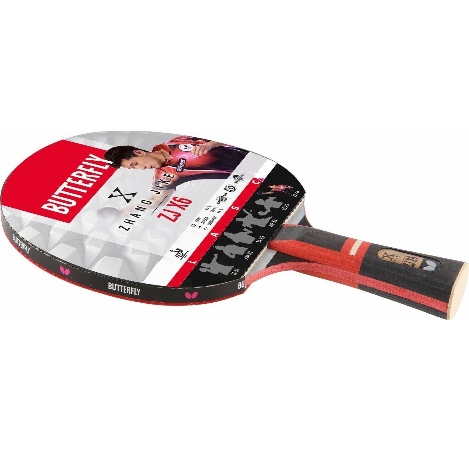 Butterfly Tischtennisschläger Zhang ZJX6, Tennis Tischtennis Schläger Table Racket Bat Jike