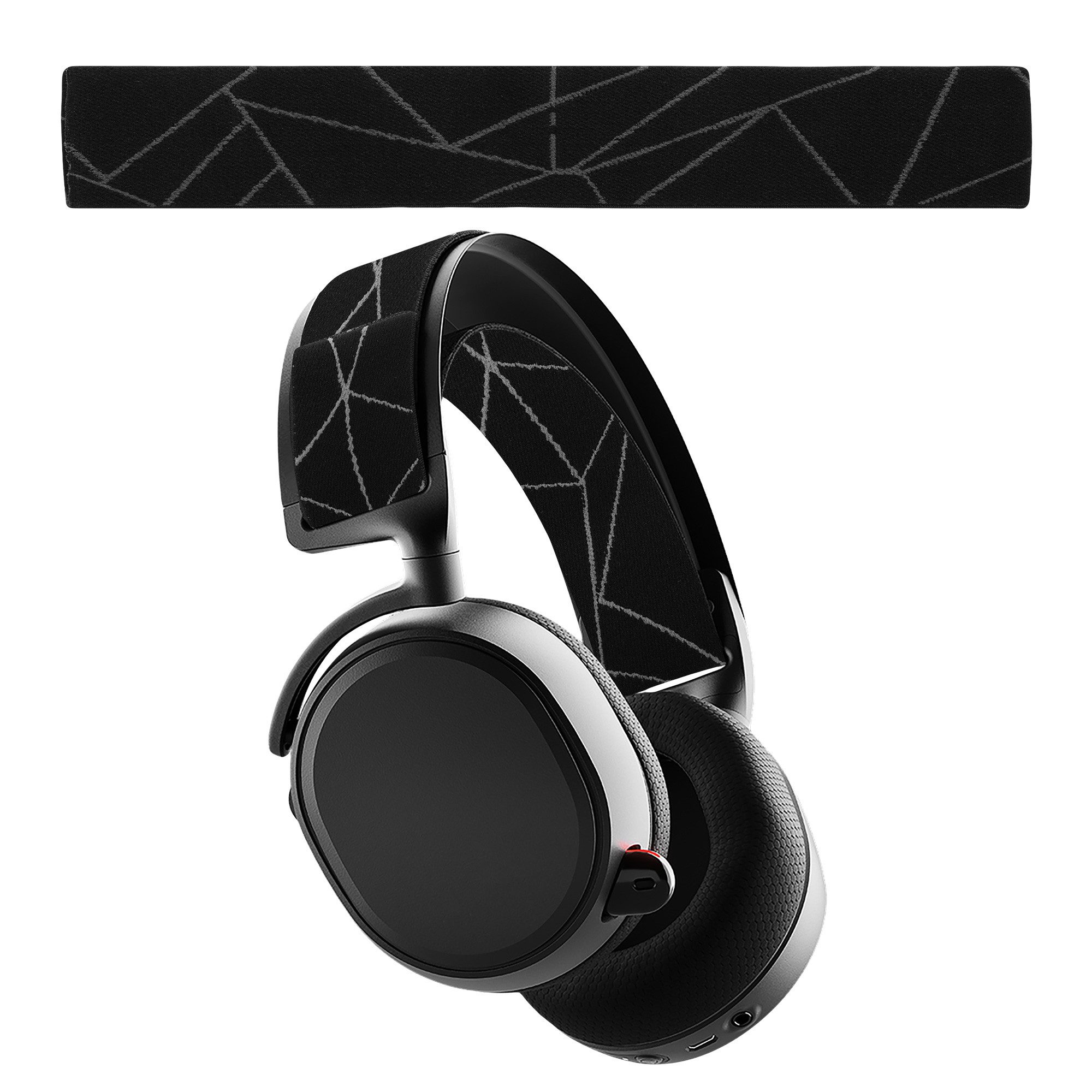 kwmobile Kopfhörer-Schutzhülle Ersatz Bügelpolster für SteelSeries Arctis 7 / Arctis 9 / Arctis 9X, Kopfbügel Polster aus Nylon - Kopfhörer Ersatz Bügel mit Polster